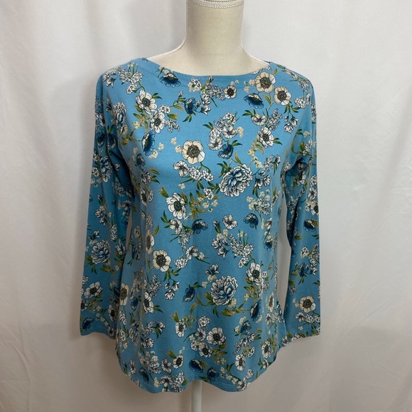 J.Jill Luxe Supima Relaxed Boat Neck Tee - Picture 1 of 7